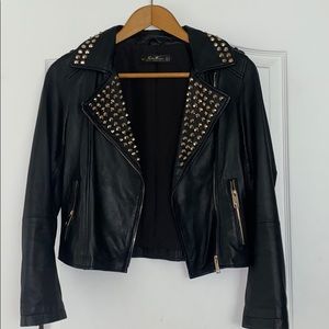 Zara Leather Jacket with studs